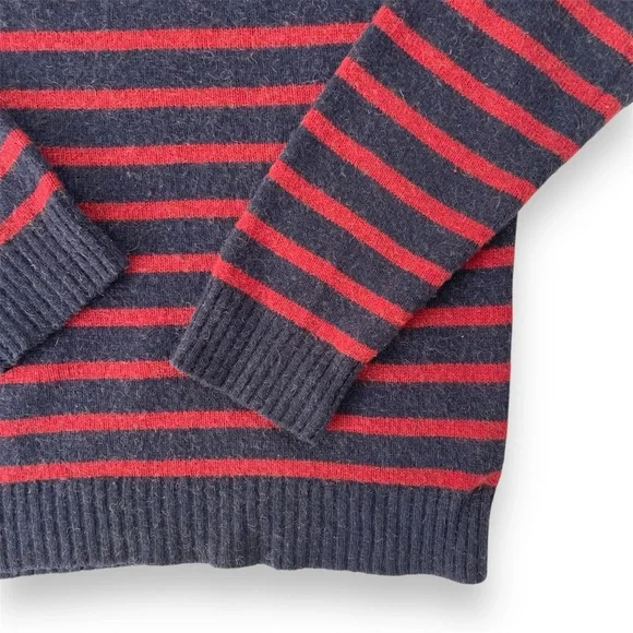 APC Men’s Camel Yarn Striped Sweater